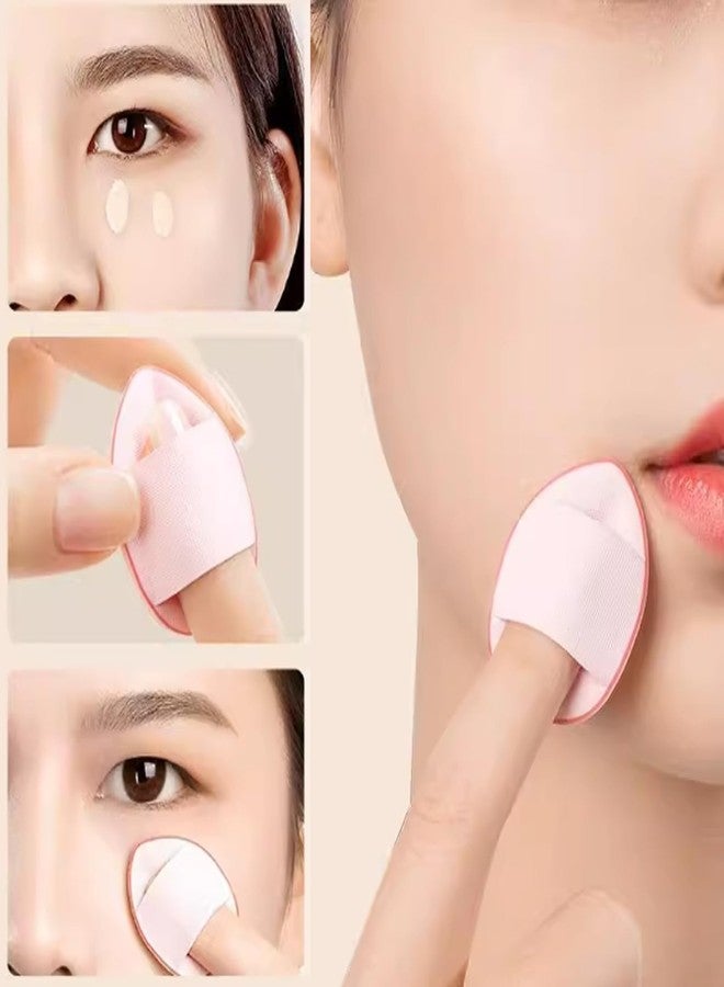 ROYHOO 75PCS Finger Powder Puff Mini Makeup Sponge Soft Beauty Makeup Blender Puff for Foundation, Face Powder, Under Eye Setting, Concealer, Repair Cream, Cosmetic Tool - Image 4